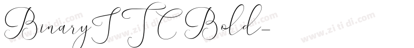BinaryITC Bold字体转换